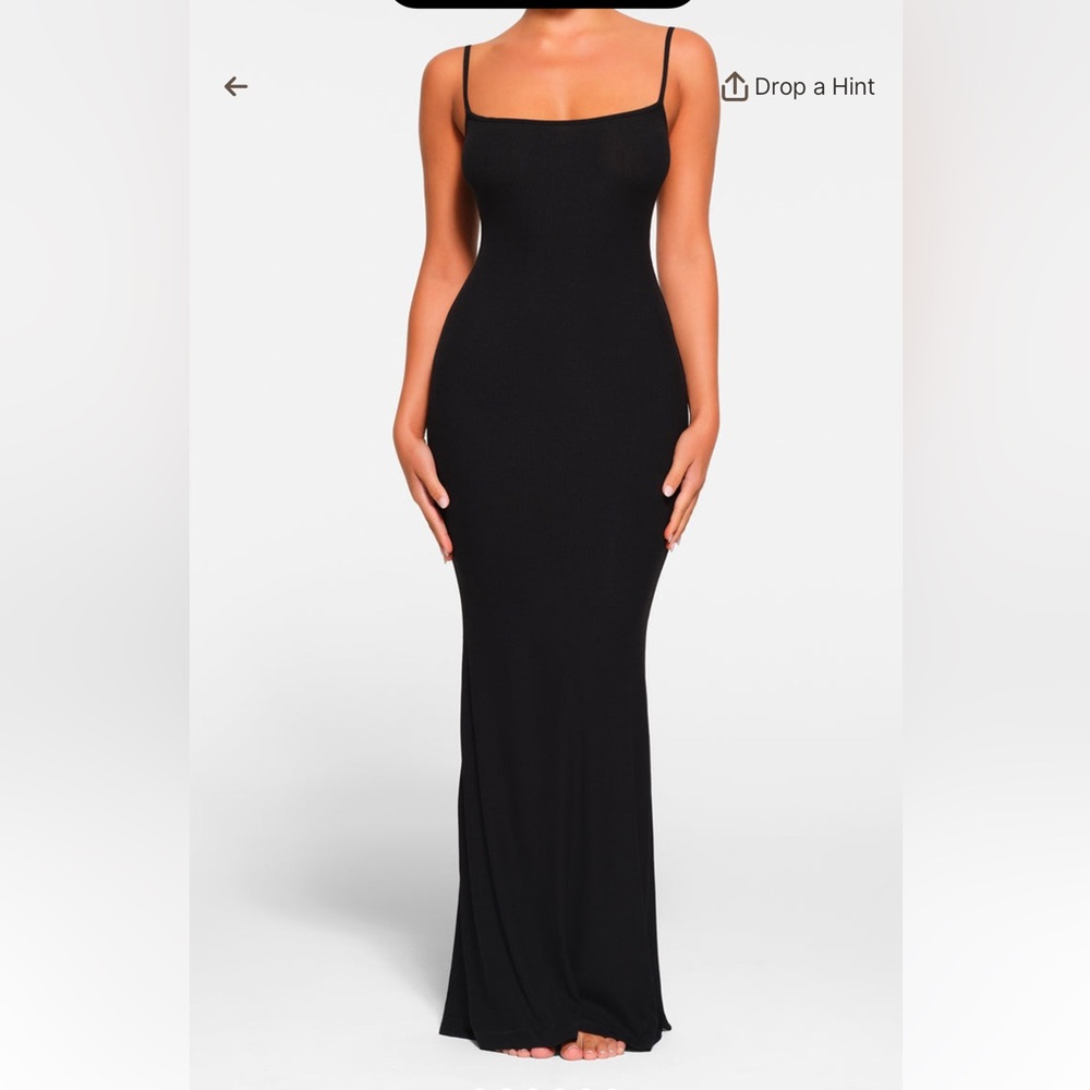 Skims Black Tank Dress